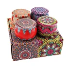 High Quality Tin Box Natural Soy Wax Scented Candle Set Aromatherapy Candles