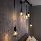 Birdcage Modern Retro Edison Bulb Light Chandelier Vintage Loft Antique Adjustable DIY Art Birdcage Fixture Light