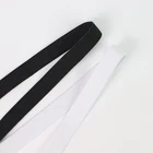 Double Face Elastic Custom Black White Soft Roll Sew Design Flat Knitting Elastic Band
