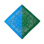 New cotton square bandana screen printed two-tone multifunctional head tube bandana