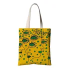 Wholesale Custom Printed Orange Shopping Cotton Canvas Tote Bag With Own Logo