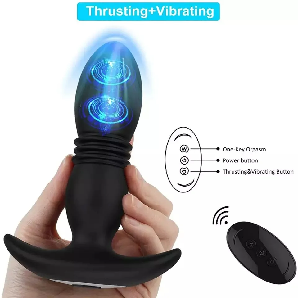 Thrusting Anal Vibrator Sex Toys Prostate Massager For Men Thrusting