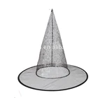 Halloween Ice Cream Cone Witch Hat Spider Web Pattern Decorate for Festival