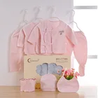 Fall winter infant boutique stripe new born baby clothes newborn gift set