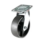 4 5 6 8 inch swivel plate heavy duty industrial steel caster wheels