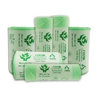 Eco Friendly Scented 100% Compostable Small Colored Drawstring Trash Garbage Bag For Cars
