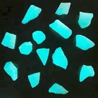 landscaping garden artificial blue glowing in the dark pebbles