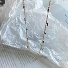 Gift Necklace 925 Sterling Silver 18K Gold Plated Fashion Minimal Delicate Charm Women Choker Necklace
