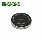 Kingkong Brand LIR2032 3.6V 45mAh Lithium Li-ion rechargeable button cell battery