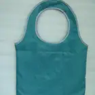Eco 190T/210T wave handle reusable polyester foldable shopping bag