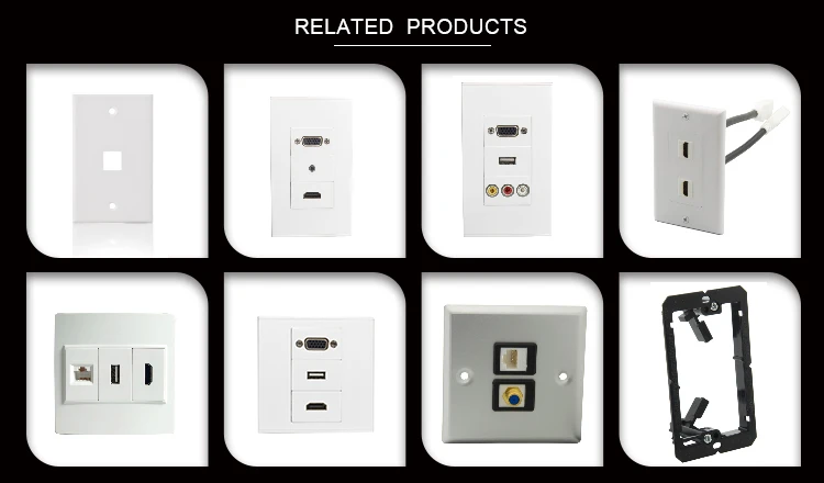 美国类型F-81 连接器Cat6 同轴壁装电源插座RJ45 面板价格