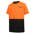 Custom Logo 100% Polyester Mesh Quick Dry Color Block Men T-shirts
