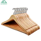 Avisday Natural Anise Wood Adult Hanger Coat Hign Quality Wooden Clothes Hanger Eco-Friendly