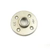 Decorative Pipe Fittings Black Malleable Iron Flanges Black Flange 4 Holes Malleable Iron Flange Threaded Floor Flange