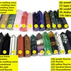 Wholesale Various Natural Gemstone Healing Stones Clear Rose Quartz Crystal Wand Point