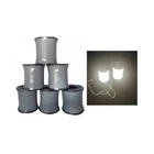 eco-friendly 0.2mm / 0.25mm / 0.3mm double sides soft reflective knitting fabric yarn pet thread for reflector hats ribbon
