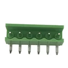 3.96mm pitch male terminal connector PCB mounting 6pin green 90 degree HT396R