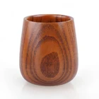 wholesale Custom logo Vintage wooden coffee tea cup natural Environmental protection True color coffee tea cup