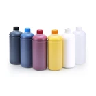 Bulk price 7 Colors White Digital Textile Bottled ink for Epson 1390 XP600 L800 TX800 DTG modified Printers