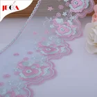New African saree liturgical wide embroidery lace trim