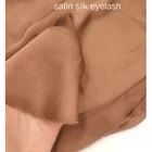 Customize the hijab for malaysia satin silk eyelash shawl