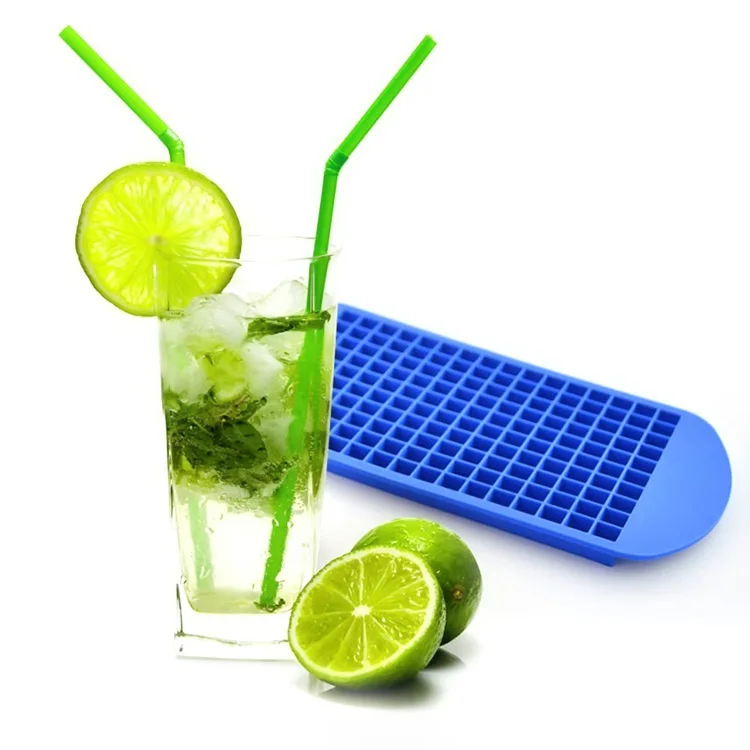 New Design Ideas Good Quality Bar Accessories 160 Cavity Square Eco-friendly BPA-free Food Grade Silicone Candy Ice Mold 