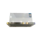 qianjing 500 600 700 900mm black paint stainless steel front panel slide-out telescopic cooker hood