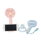 Plastic mini USB charging fan aromatherapy fan with mobile phone holder