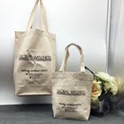Custom Standard Size Large Oversized Private Label Organic Blank White Cotton Canvas Grocery Tote Bag