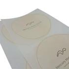 Customize Business Round A4 Cheap Self Adhesive Fabric Sticker Label