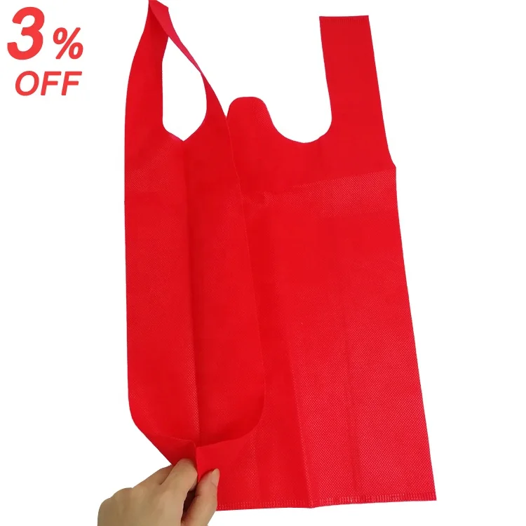 w cut non woven bag