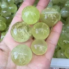 Wholesale natural rock yellow citrine quartz crystal ball sphere Lucky Crystal Balls healing Reiki