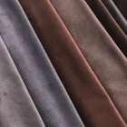 shaoxing 100% A grade velvet curtains fabric for sofa and the living room