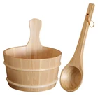 Dry steam room sauna room accessories wooden sauna bucket