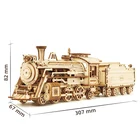 Toy Train Model Mechanical 3d Wooden Model China Toy Factory Mechanical Train Model 3D Wooden Puzzle