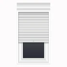 Louver Window Windows HS-G40-1 Aluminum Rolling Louver Window Metal Roll Up Shutters Windows