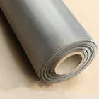 Flexible 304 stainless steel security window screen black mesh fabric