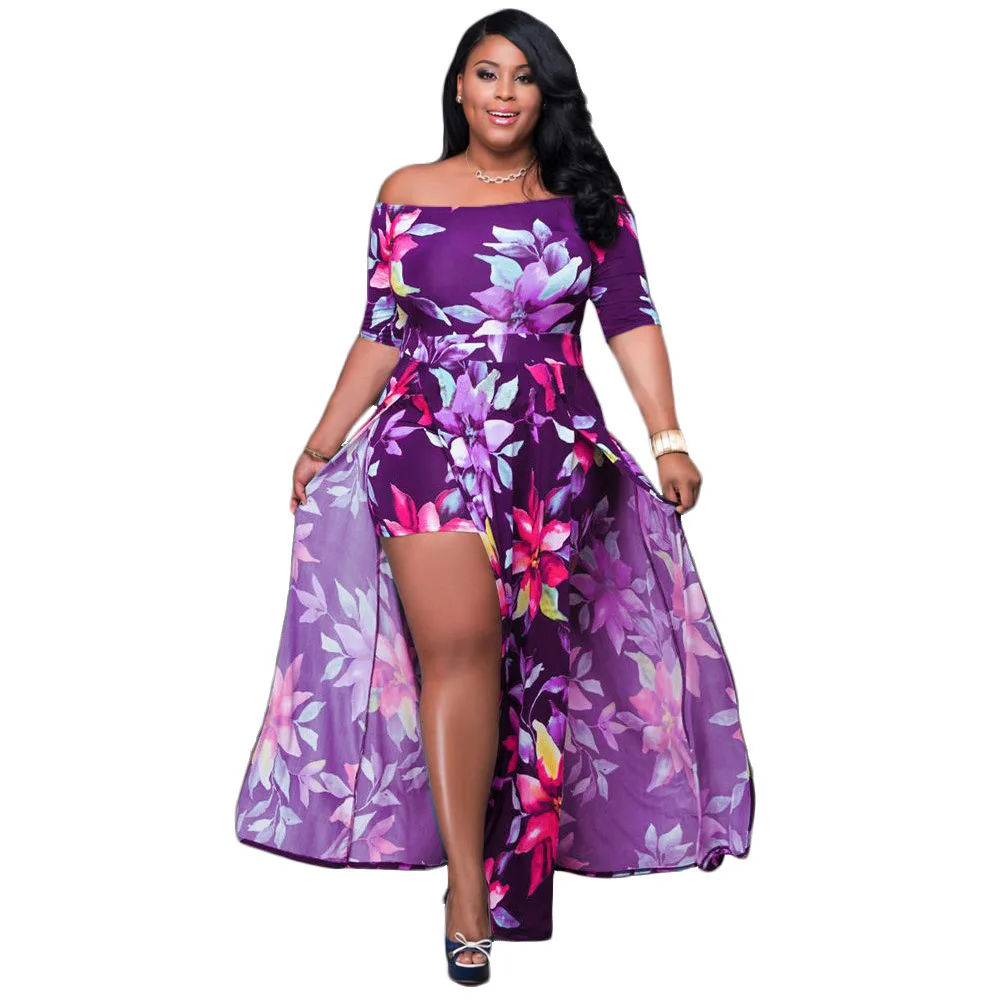 2020 New Design Plus Size Dress 5XL Wholesale Women Clothing FM-P5005
