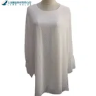 2019 popular casual leisure white long full sleeves ruffles sleeves women's blouse for women