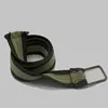 Plus size waist latest design custom striped nylon fabric webbing belt with alloy buckle with cheap price