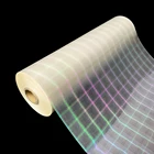 Bopp transparent holographic tartan pattern thermal lamination film