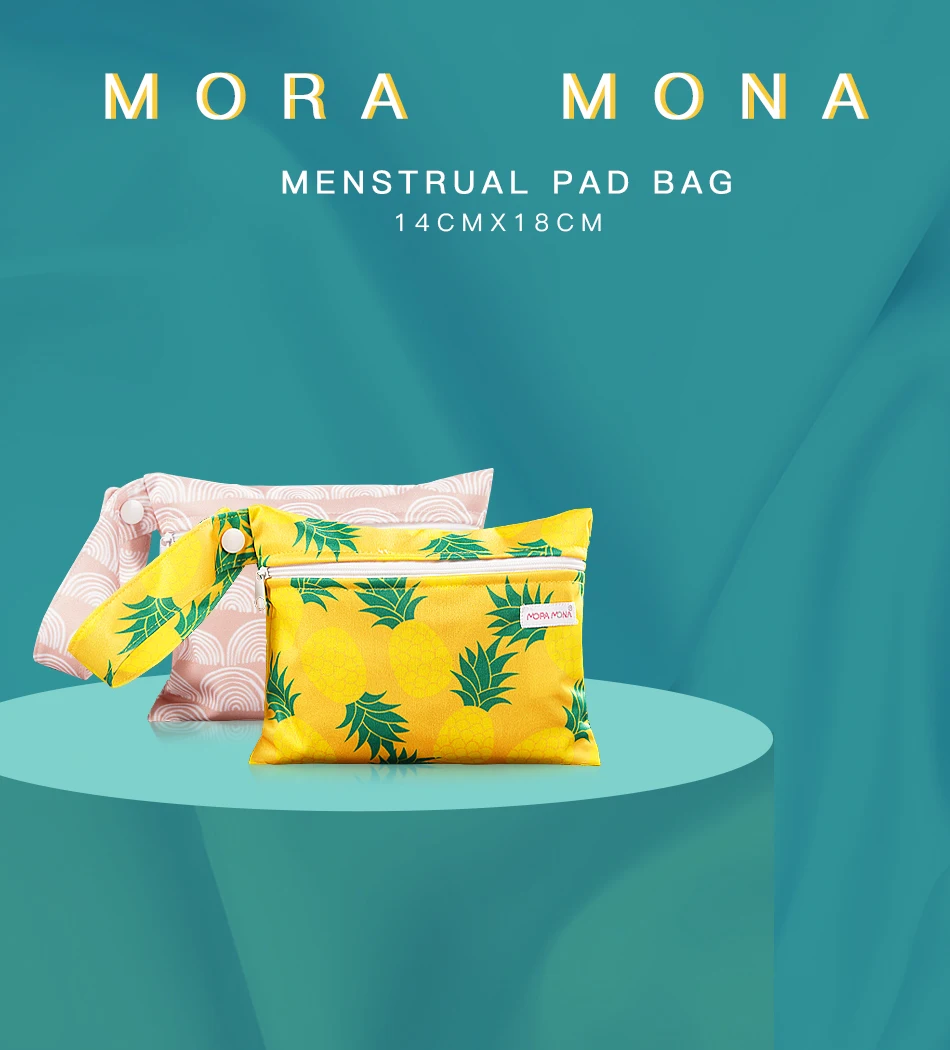 Mora Mona Menstrual Pad Bag Reusable Washable Lady Napkin Sanitary Pad