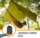 Geertop Outdoor camping Waterproof sunshade rain fly shelter tent hammock tarp with led light