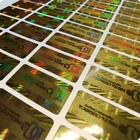 3d hologram Tamper Evident Sticker Meter Square Easy Peel Off id Void Label