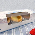 Wholesale fashion packaging custom folding printing logo disposable biodegradable kfc egg tart pastry packaging box