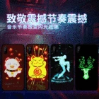 custom night glow in dark for iphone case phone silicone covers changer flash light case