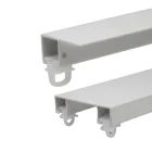 Low Profile Aluminum Curtain Track White Ultra-thin Flexible Curved Ceiling Mount Micro Mini Curtain Track Rail