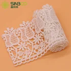 7cm Width Saree Lace Border Design Bridal Lace Trimming For Evening Dress