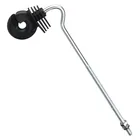 PP UV resistance black electric fence long distance offset wire insulator for steel post