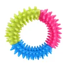 Rubber Round Pet Toy Safety Piercing Ring Bite Eco-frirndly Molar Toy Dog Toy Chew
